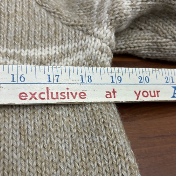 Eddie Bauer Wool Sweater Full Zip Cardigan Nordic Fair Isle Jacket Size Large - Picture 10 of 16